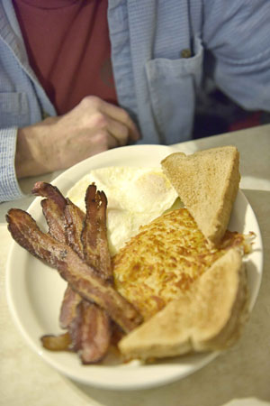 Tads Breakfast at Peggy Sues Diner in Willow River